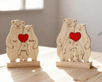 Bear Family Puzzle – Personalized Wooden Keepsake