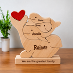 Whale Family Puzzle – Personalized Wooden Keepsake