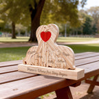 Dinosaur Family Puzzle – Personalized Wooden Keepsake