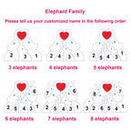 Elephant Family Puzzle – Personalized Wooden Keepsake