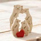 Bear Family Puzzle – Personalized Wooden Keepsake