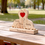 Dinosaur Family Puzzle – Personalized Wooden Keepsake