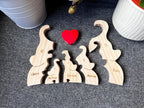 Elephant Family Puzzle – Personalized Wooden Keepsake