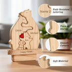 Personalised Bear Family Puzzle With Dog