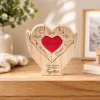 Mom Heart Puzzle – Personalized Wooden Keepsake