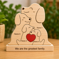 Custom Dog Couple Wooden Puzzle with Names