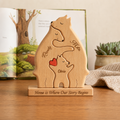 Bear Family Puzzle – Personalized Wooden Keepsake