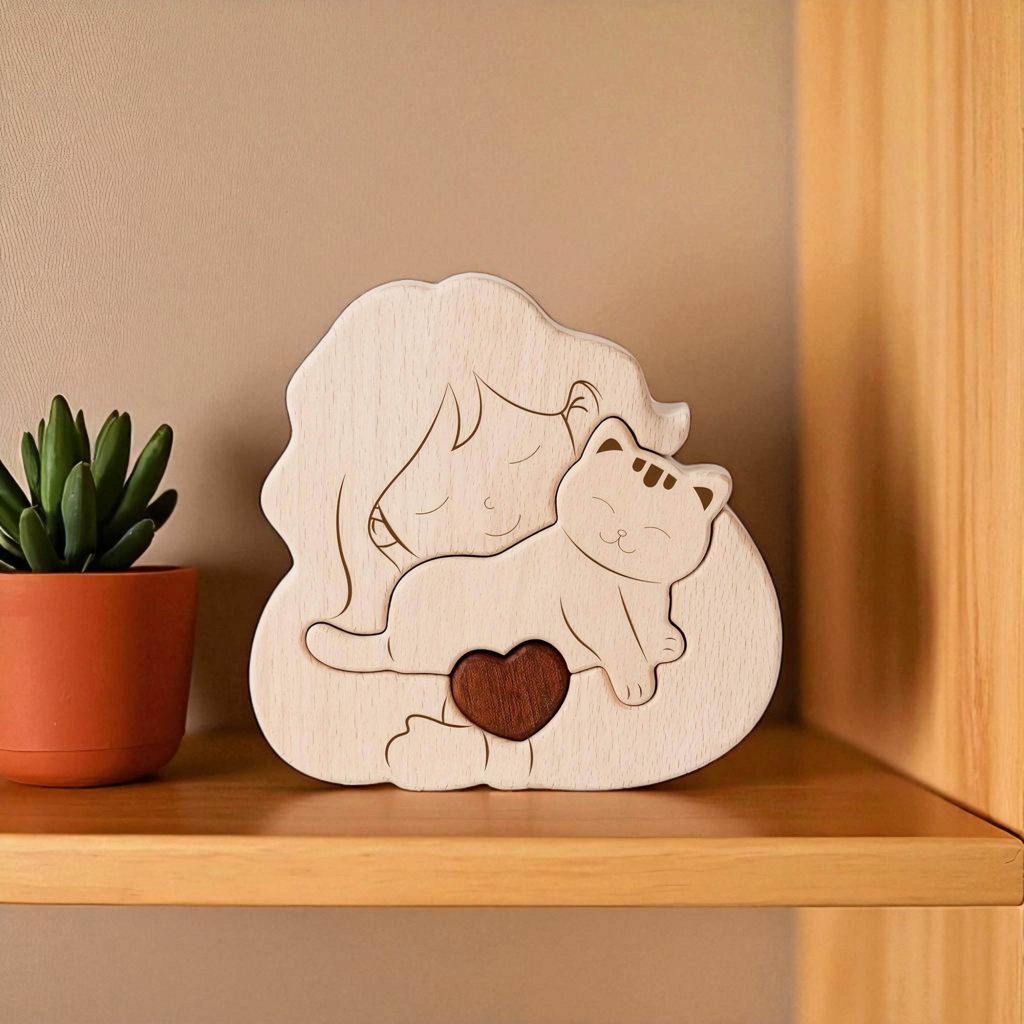 Personalised Cat And Children Puzzle