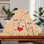 Personalised Wolf Family Puzzle