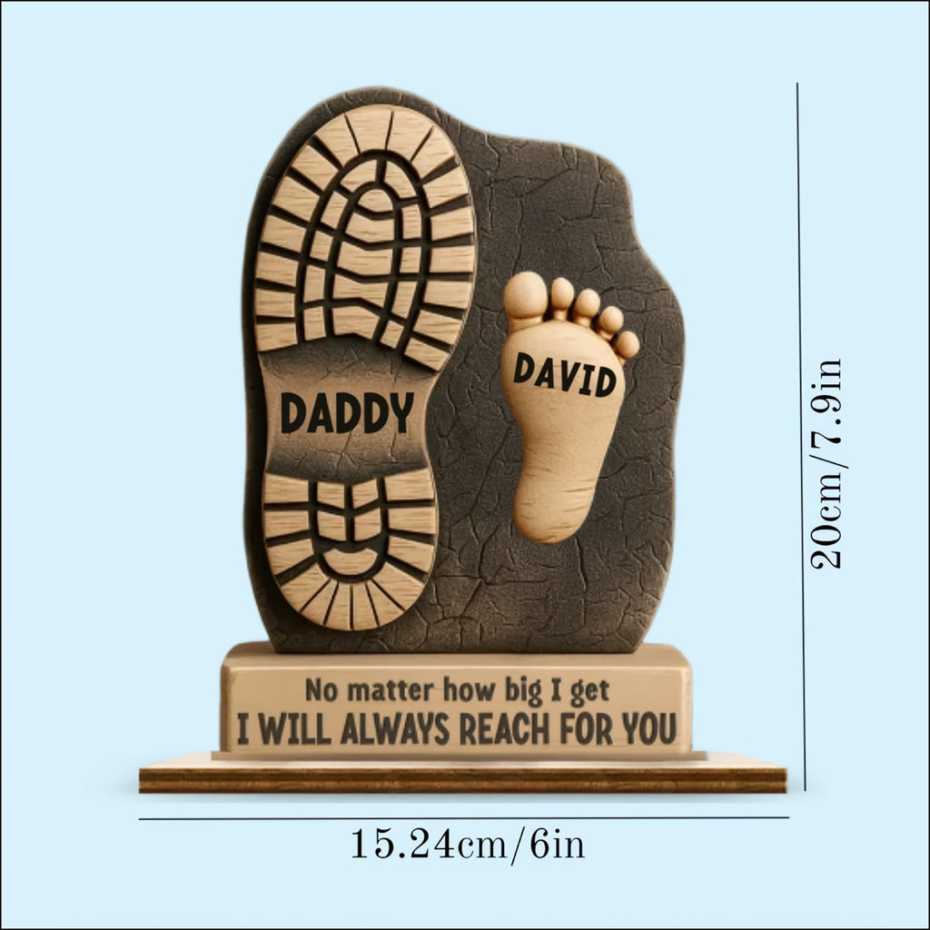 Personalised Dad Footprint Keepsake