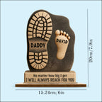 Personalised Dad Footprint Keepsake