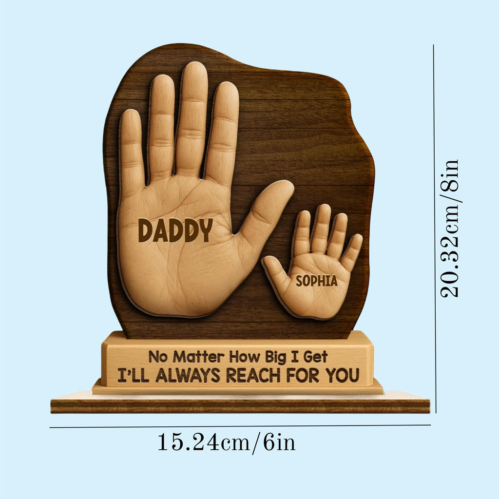 Personalised Dad Handprint Keepsake