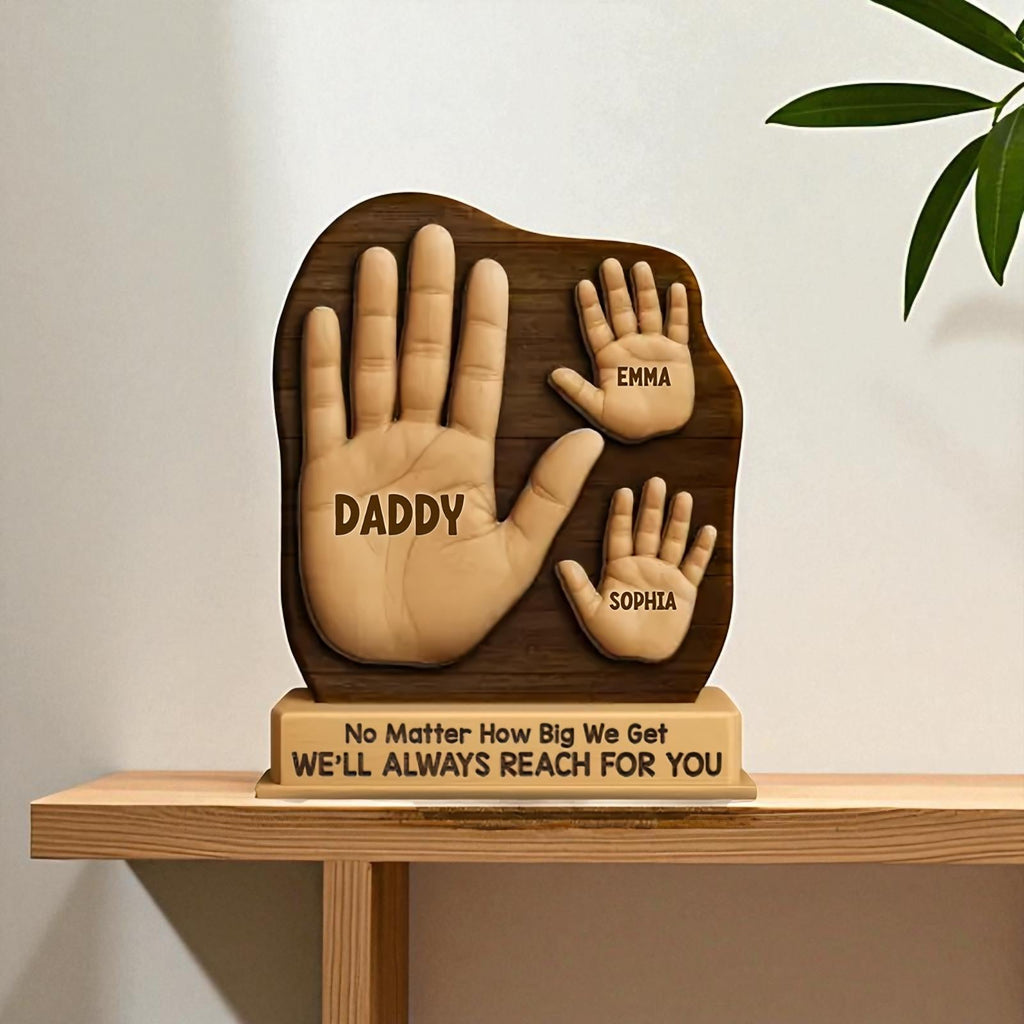 Personalised Dad Handprint Keepsake