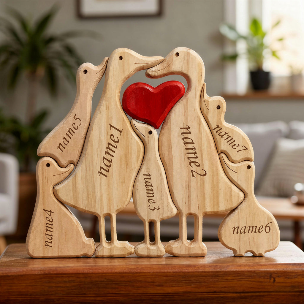 Personalised Duck Family Puzzle