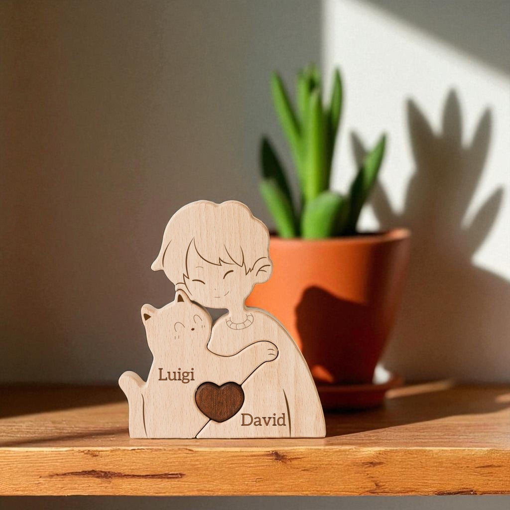 Personalised Cat And Children Puzzle