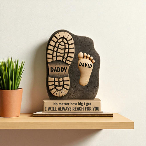 Personalised Dad Footprint Keepsake