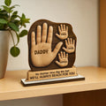 Personalised Dad Handprint Keepsake