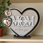 Personalised Heart Shaped Mom Plaque