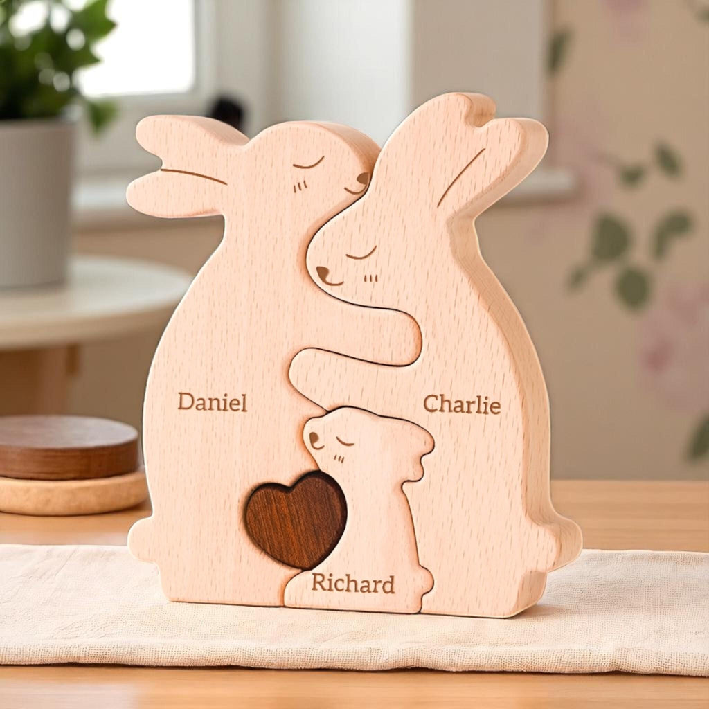 Personalised Bunny Family Puzzle