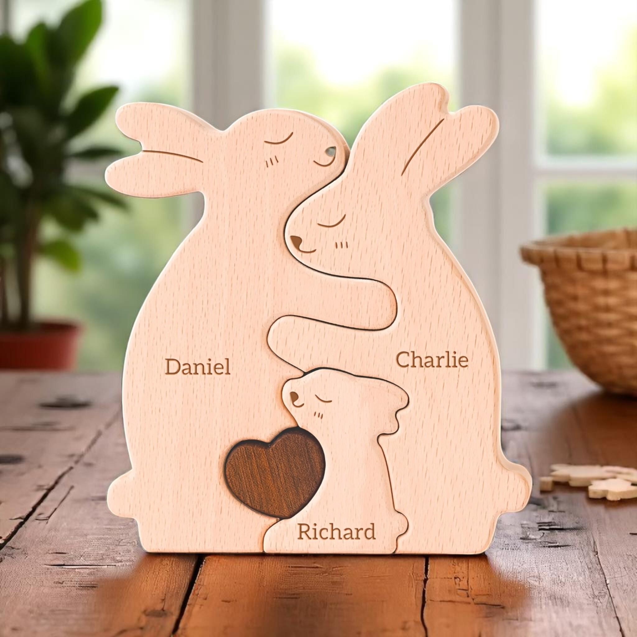 Personalised Bunny Family Puzzle