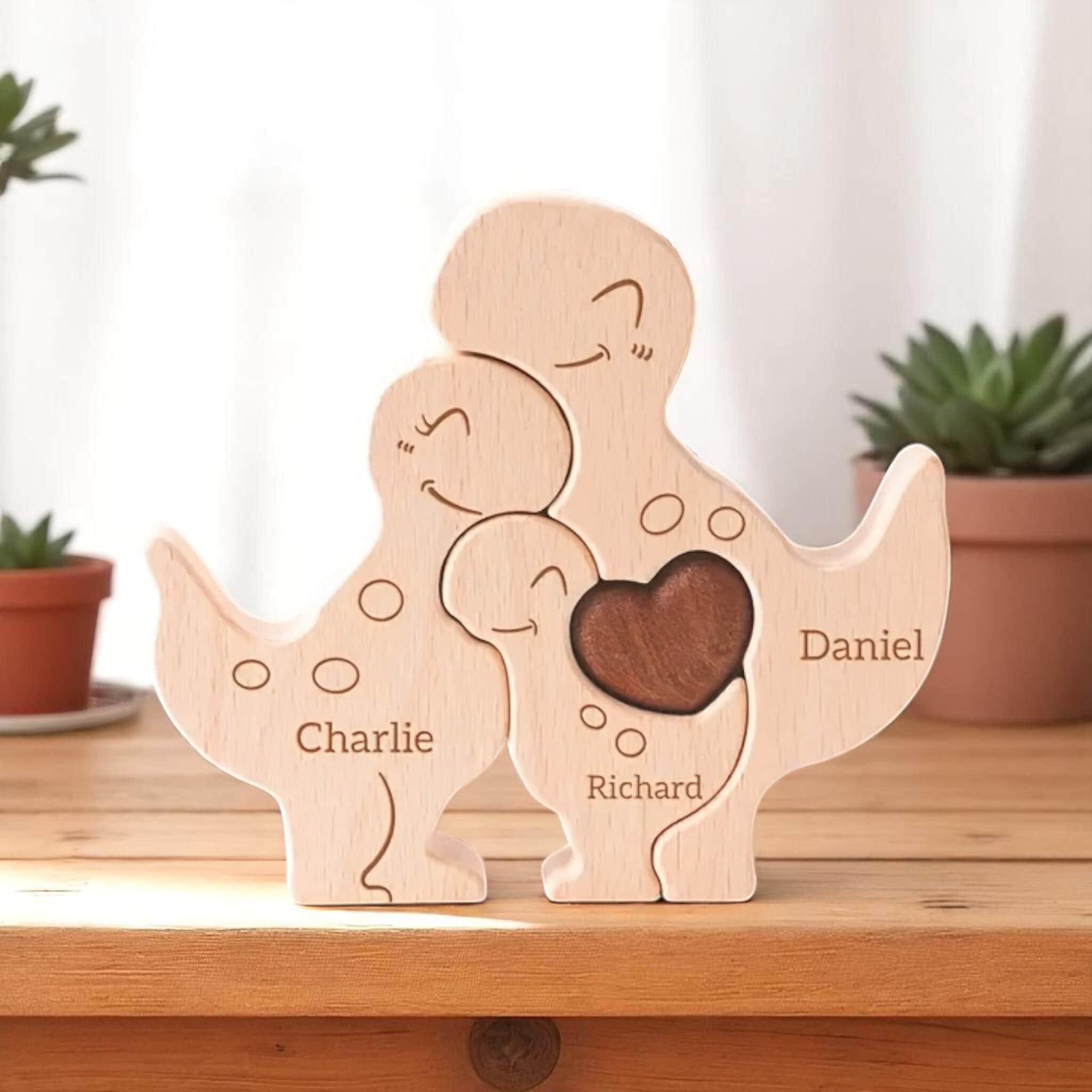 Personalised Dinosaur Family Puzzle