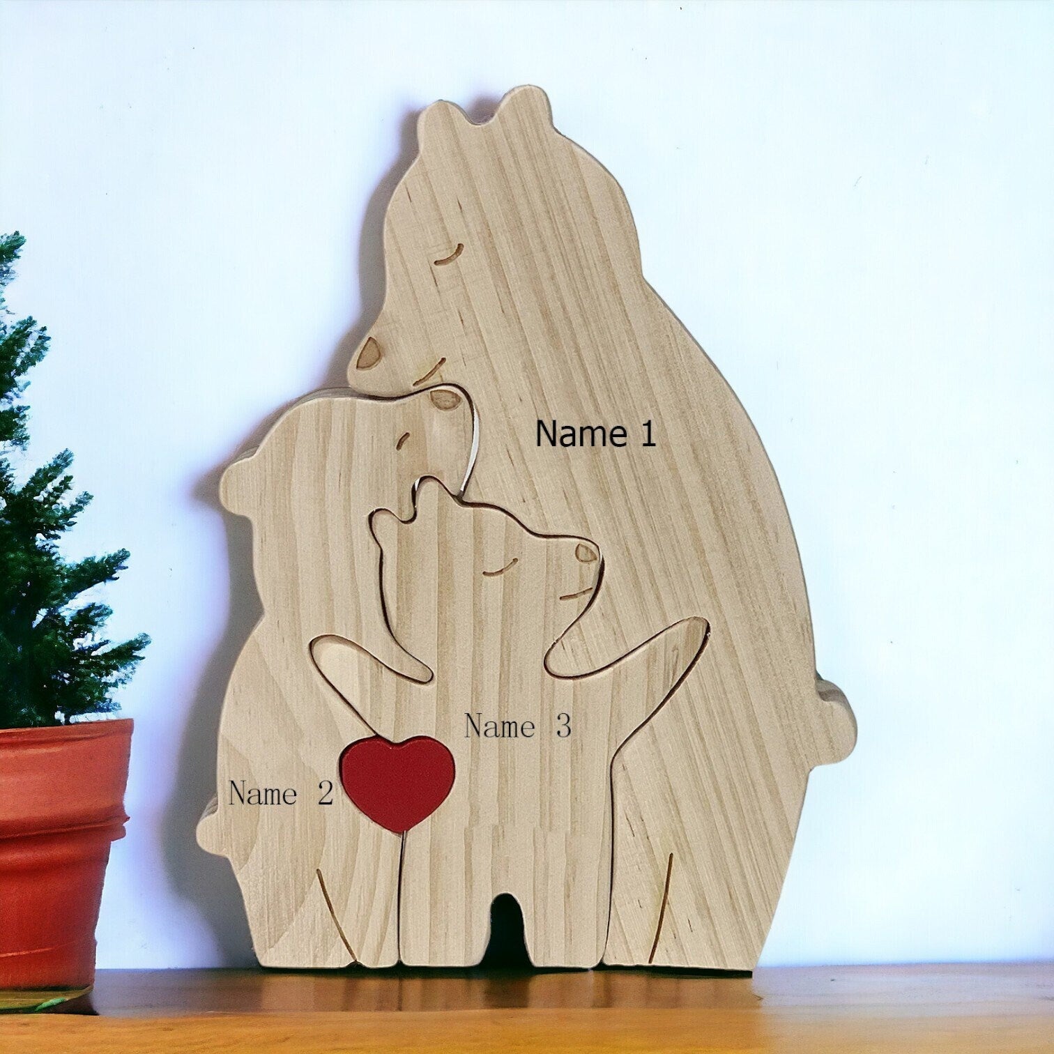 Personalised Single Parent Bear Puzzle
