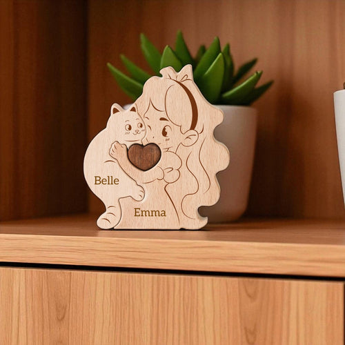 Personalised Cat And Children Puzzle