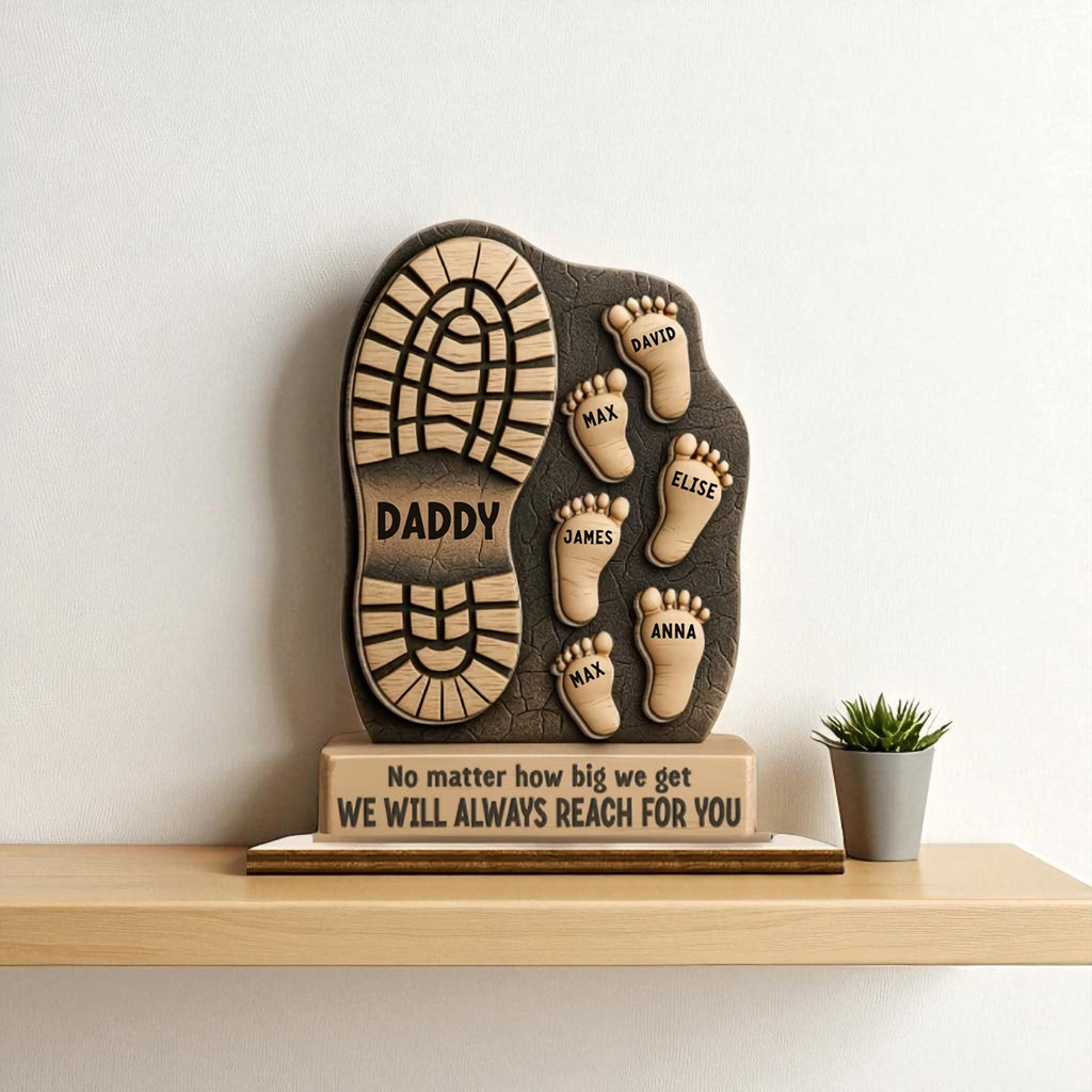 Personalised Dad Footprint Keepsake