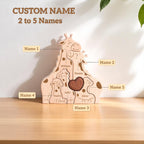 Personalised Giraffe Family Puzzle