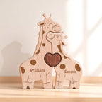 Personalised Giraffe Family Puzzle