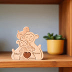 Personalised Monkey Family Puzzle