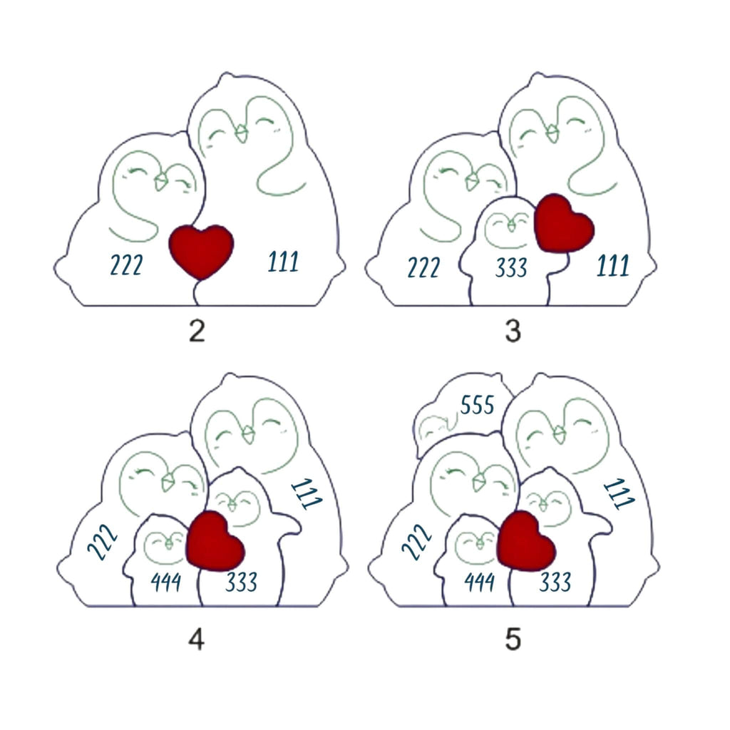 Personalised Penguin Family Puzzle
