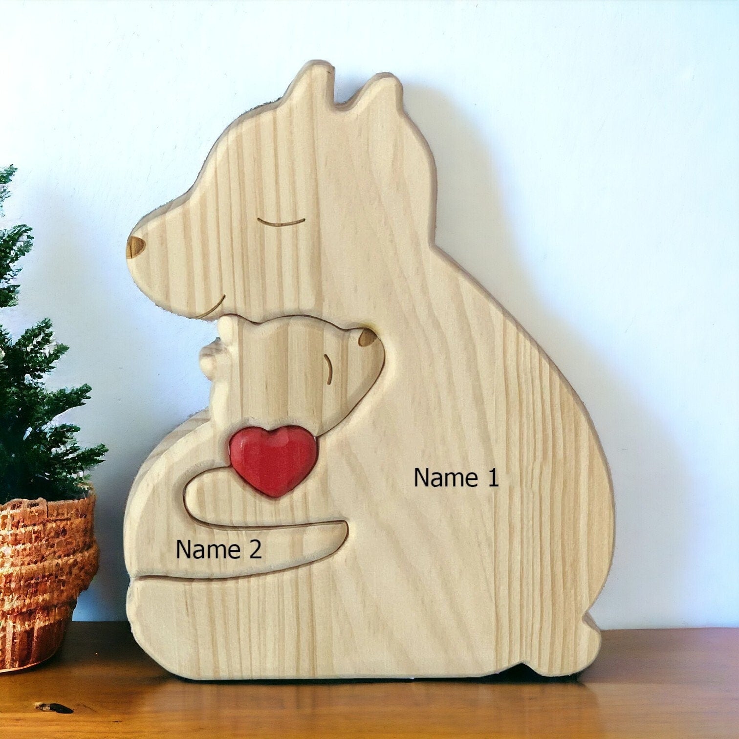 Personalised Single Parent Bear Puzzle