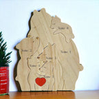 Personalised Single Parent Bear Puzzle
