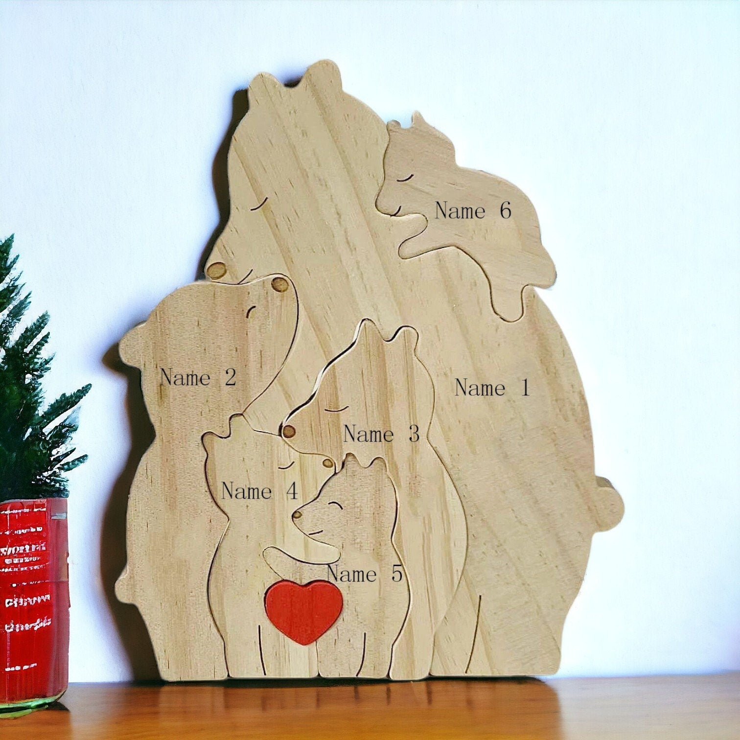 Personalised Single Parent Bear Puzzle