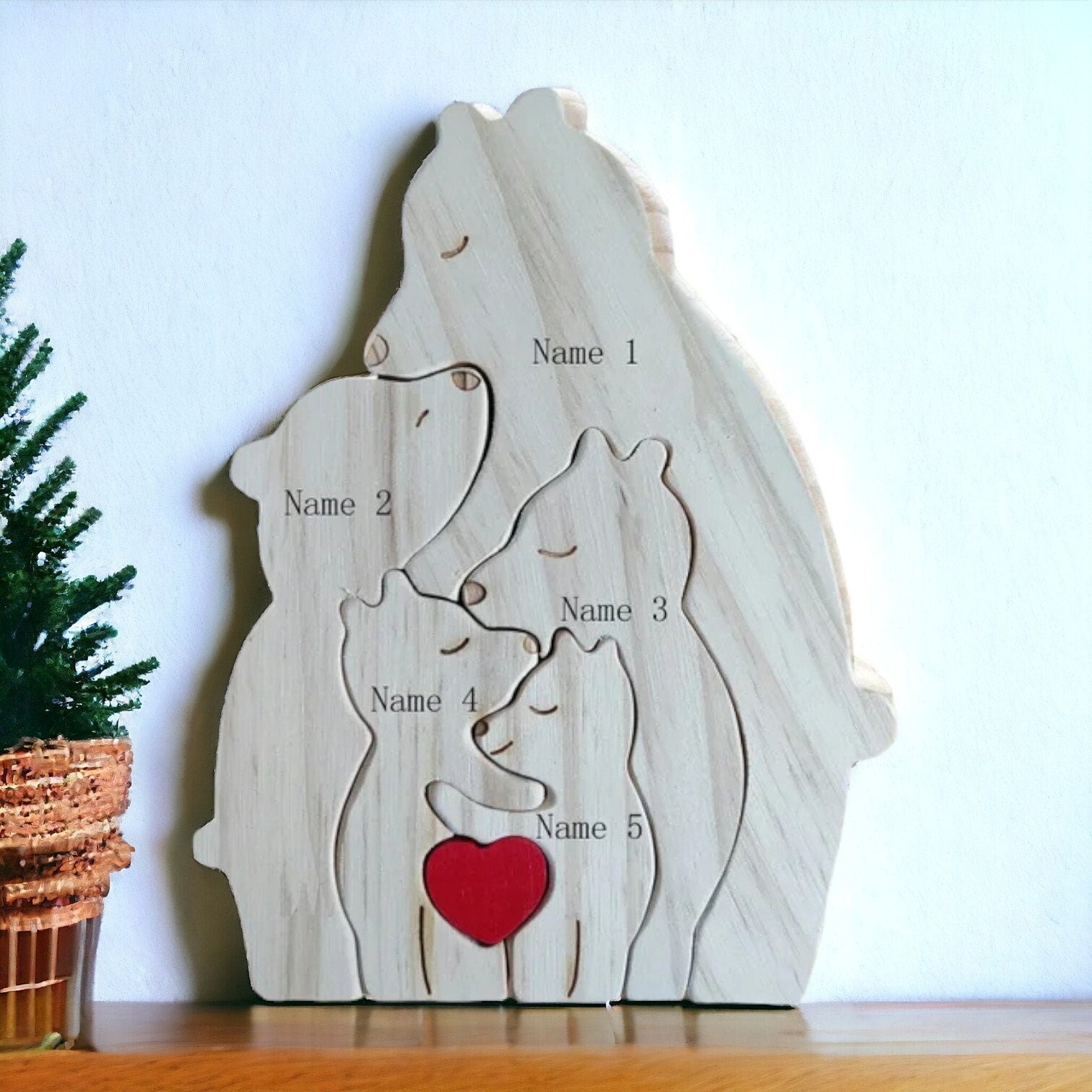 Personalised Single Parent Bear Puzzle