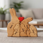 Personalised Rabbit Family Puzzle