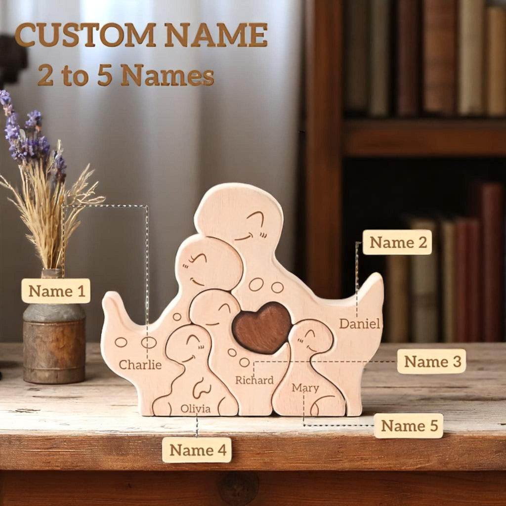 Personalised Dinosaur Family Puzzle