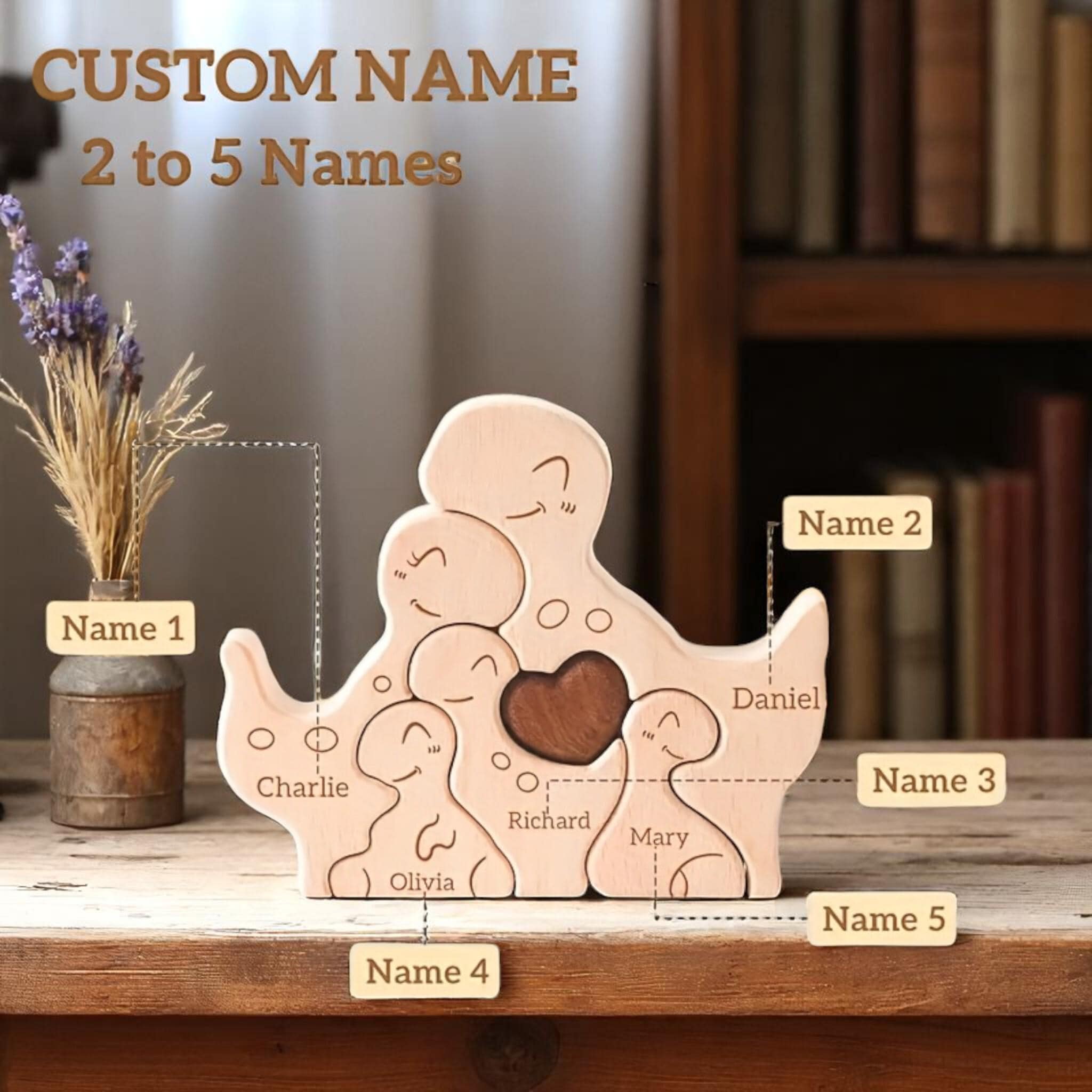 Personalised Dinosaur Family Puzzle