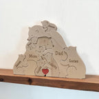 Personalised Wooden Bear Family Puzzle