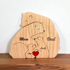 Personalised Wooden Bear Family Puzzle