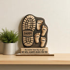 Personalised Dad Footprint Keepsake