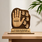 Personalised Dad Handprint Keepsake