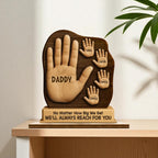 Personalised Dad Handprint Keepsake