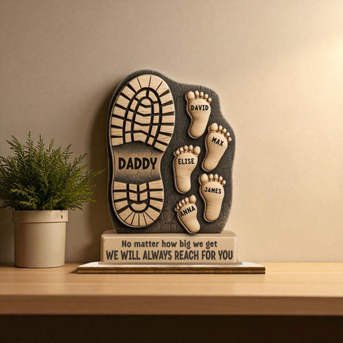 Personalised Dad Footprint Keepsake