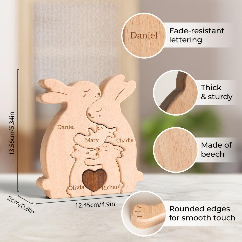 Personalised Bunny Family Puzzle