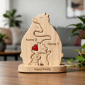 Personalised Bear Family Puzzle With Dog