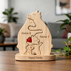 Personalised Bear Family Puzzle With Dog