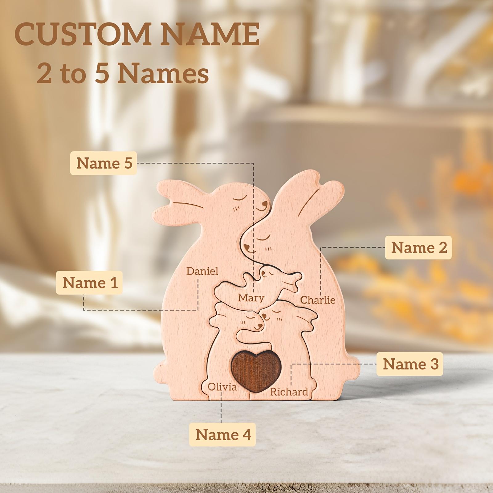Personalised Bunny Family Puzzle