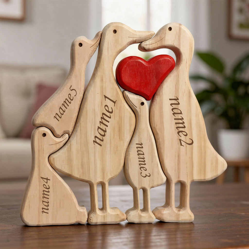 Personalised Duck Family Puzzle